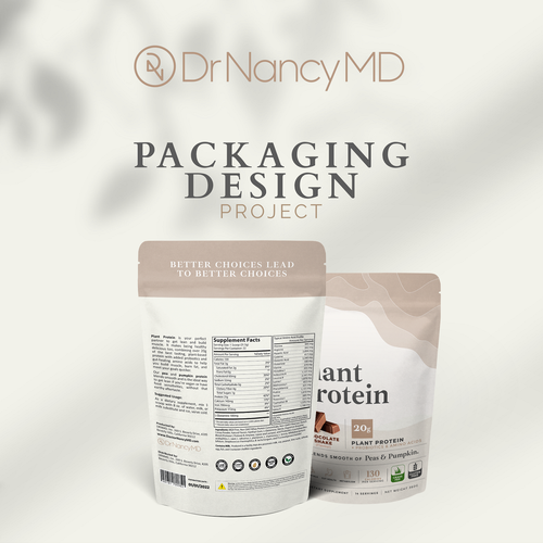 Design a bag for our Protein Powders that appeals to women Design by Aditiya Reza P.