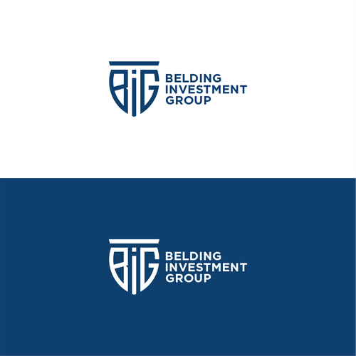 Simple logo w/ shield and letters "BIG" for insurance group Design by Velice