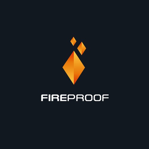 isometric fire logo Design by Bea1990