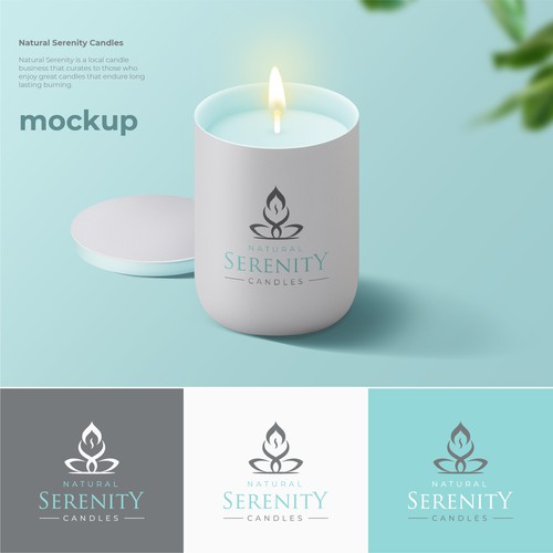 "Design a candle logo for all natural soy wax to appeal to everyone" Design by GAJNI