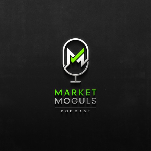 Minimalistic day trading podcast logo Design by logovora