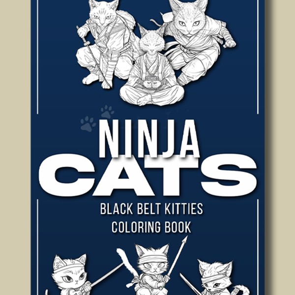 Ninja Cats coloring book