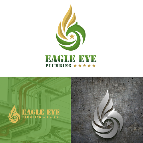 Eye catching and very marketable logo for plumbing company. The company name is Eagle Eye Plumbing Design by Zept'ID99™