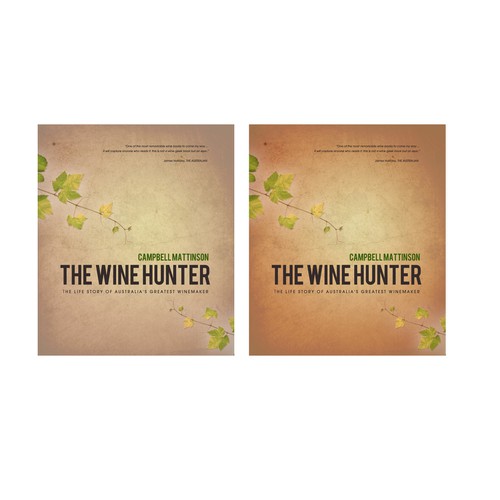 Book Cover -- The Wine Hunter Design por TristanV