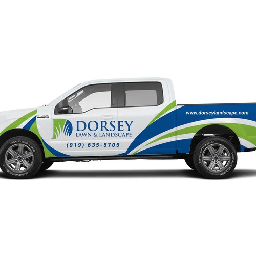 Lawn Care Truck Wrap Design - Ford F150 Crew Cab Design by RicardoRS