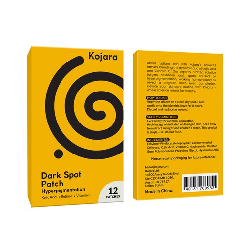 DARK SPOT PATCH PACKAGING Design by Rajith Shantha
