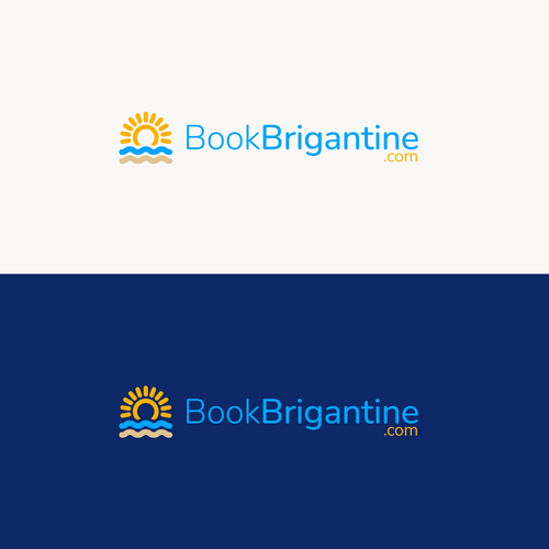 BookBrigantine.com Simple Vacation Rental Logo Design by Leonardo Raguini II