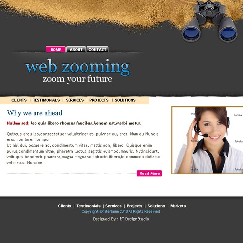 1-3 Page Website Template Design von RTDS