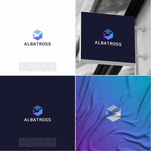 Create a logo for Albatross, a database migration tool. Design by m.alvn™