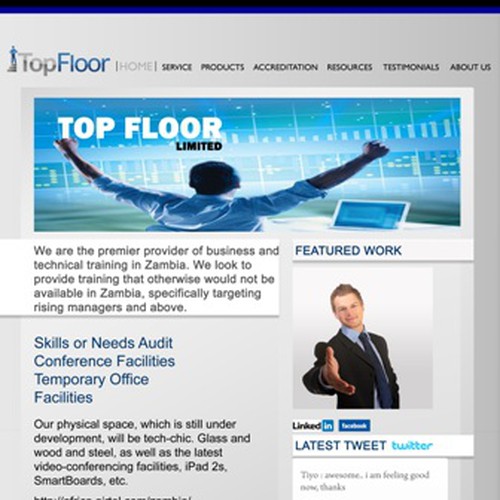 website design for "Top Floor" Limited Design von sulistumo