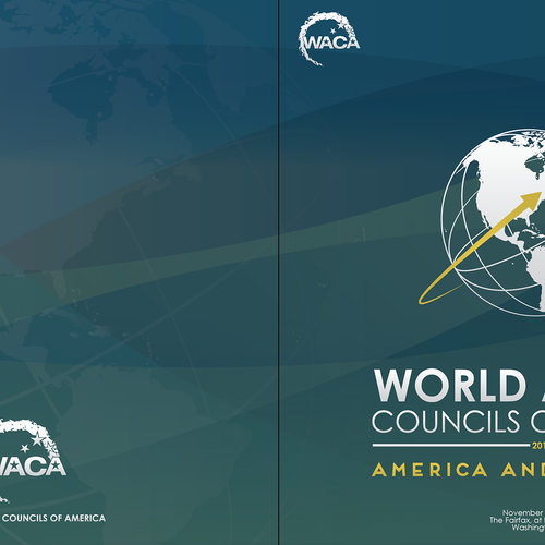 Designs | Program booklet cover for global affairs conference in ...