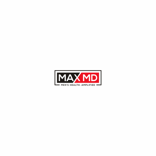 Max MD tele-medicine practice catering to men's health needs a powerful, modern logo Design von G A D U H_A R T