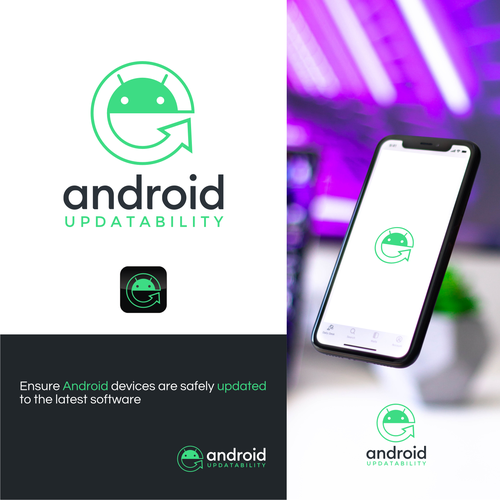 Android Updatability Team Logo Design by ✒️ Joe Abelgas ™