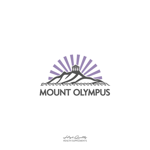 Mount Olympus Logo - fun and creative designs for a health supplement company Design by AkicaBP