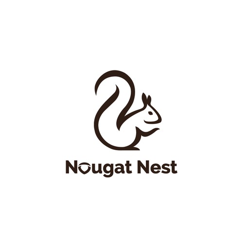 Simple yet elegant Squirrel design Diseño de Greycell design