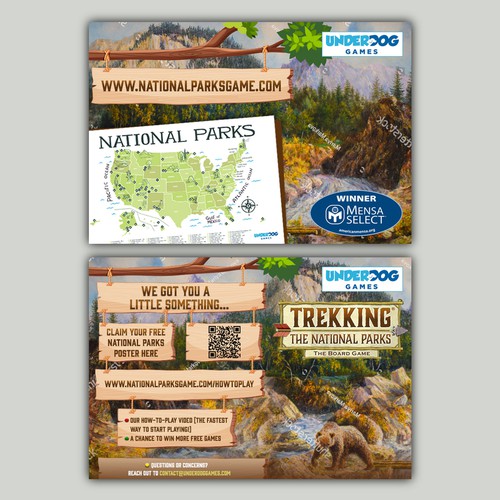 Looking for a Great Postcard for our National Parks game! Design by allMarv