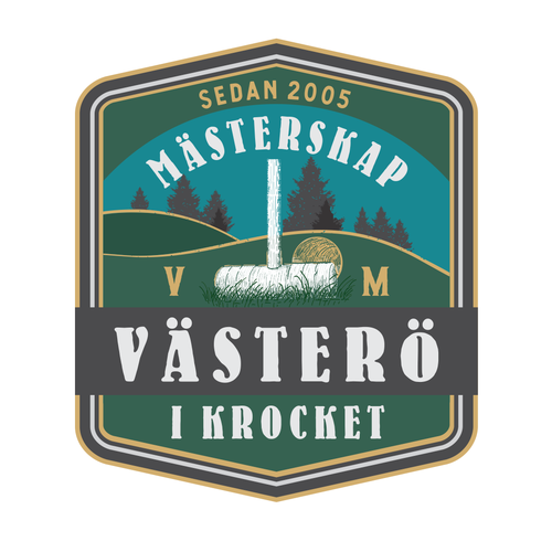 Legendary croquet tournament in Sweden. First logo ever. Looking for unique croquet vibe, creativity, and retro look! Design by DIMITAR LIASOVSKI