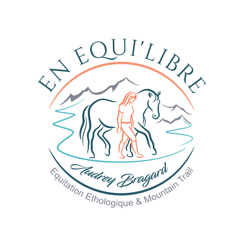 "Logo design, original ou doux représentant un cheval ou la complicité femme/cheval" winning Logo design by Rziko1