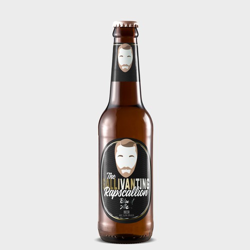 "The Gallivanting Rapscallion" beer bottle label... Réalisé par Coshe®