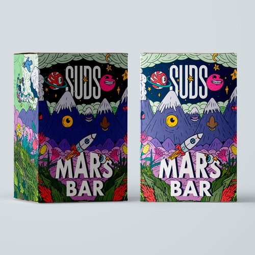 SUDS™ Bar Soap Packaging with Custom Illustrations - 5 Box Series Design by Kate Design ❤️