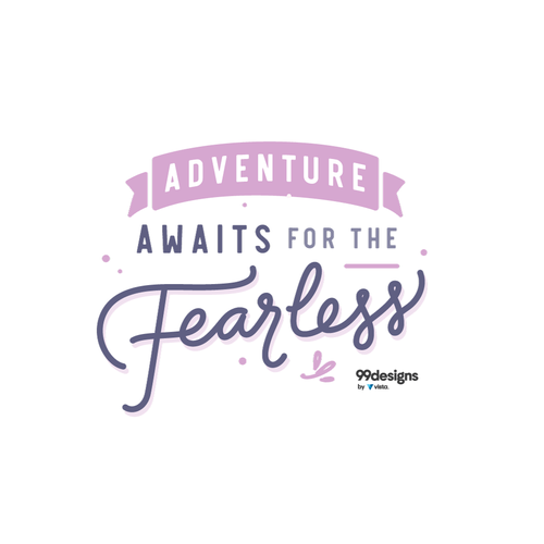 Typographic illustration to inspire and empower women Design by foggyboxes