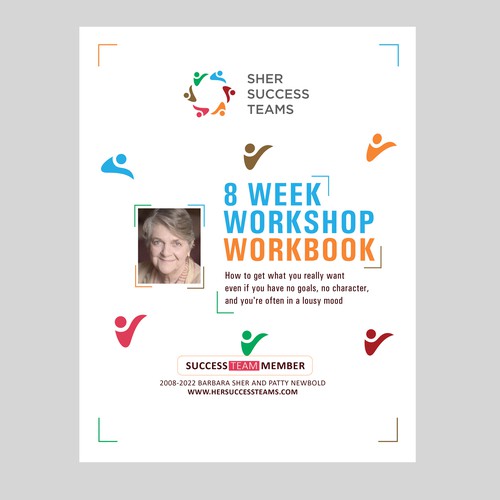 Workbook front cover for adults with big dreams - make me smile Design by Hanishniv