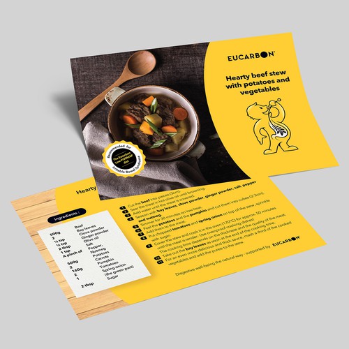 Recipe flyer template Design réalisé par TLS_D™