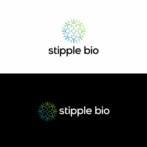 Design a logo for a biotech that uses "molecular stippling" to map out cancer's vulnerabilities Design by Nurseart13