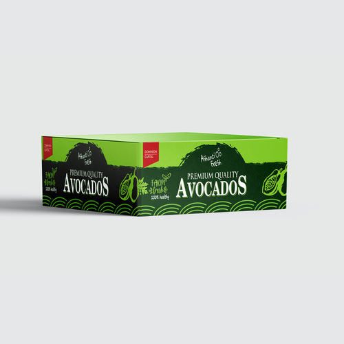 Avocado export box design Design by bn82design