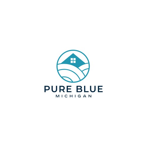 Pure Blue Michigan Design by funkyleviz
