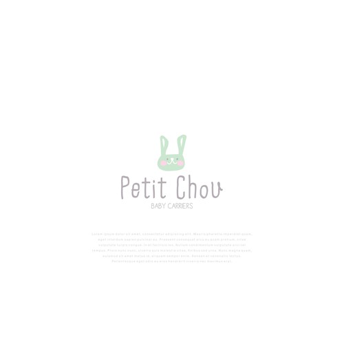 Challenge: design standout logo for Petit Chou, maker of ring sling baby carriers Design by studiofour