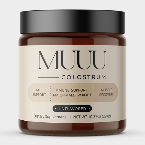 Design an aesthetic label for our Colostrum Product Design von artonetee