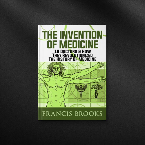 Creative book cover making the history of medicine fun, light-hearted and modern Design by danc