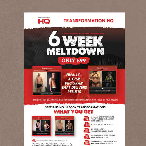 Personal training gym, Postcard, flyer or print contest