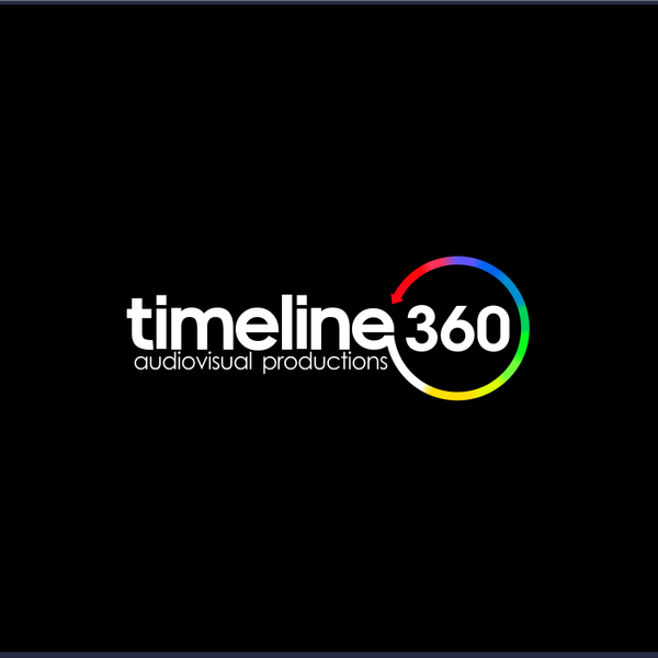 Logo&card for "Timeline360 - audiovisual productions"