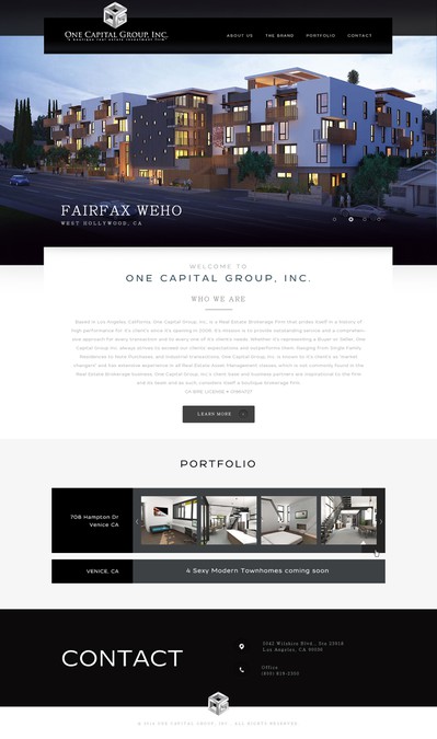 Create a sexy, sophisticated, modern website for a boutique real estate ...