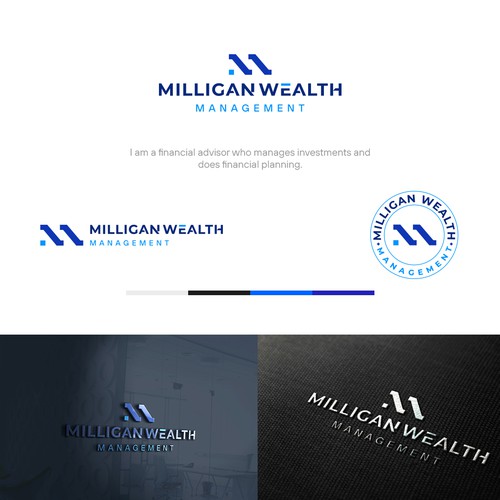 Simple elegant logo to attract clients for wealth manager Design by Wajahat_designs