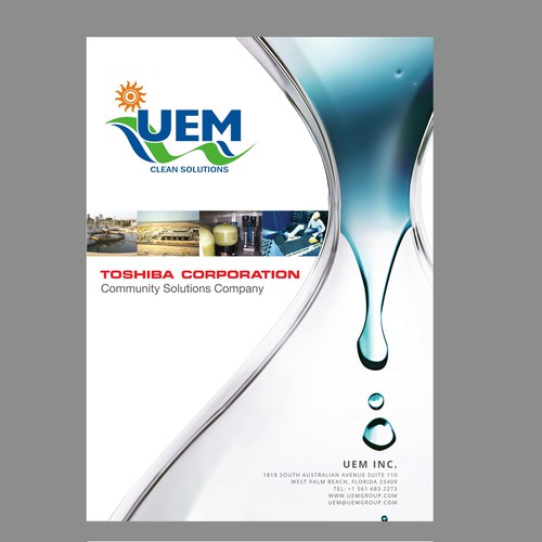 Create brochure for global water/wastewater treatment design-build ...