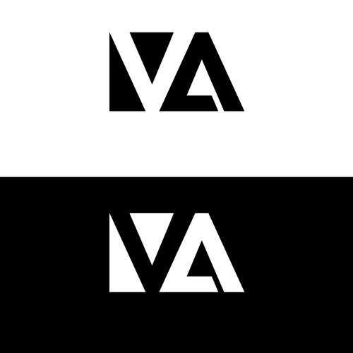 VA Monogram Logo for All Over Print Design by RiSiGraphics