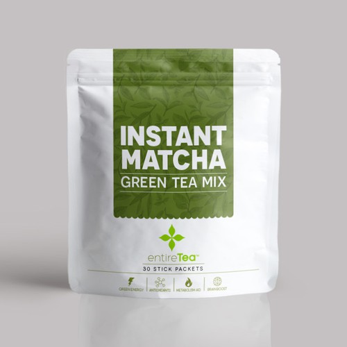 Green Tea Product Packaging Needed Diseño de SRAA
