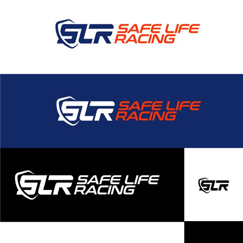 Logo Redesign for Safe Life Racing!  A manufacturer of auto racing safety equipment. Design by DOCE Creative Studio