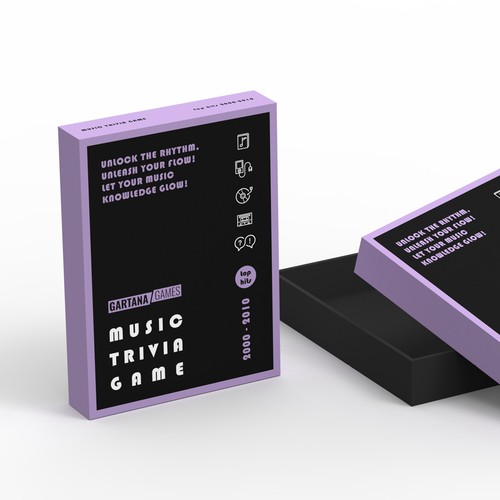 Create a packaging design for a music trivia game Design by Inmyde