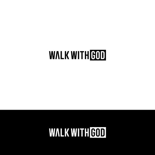Walk With God Minimalist Luxury Logo for a Modern Faith & Fashion Brand Design by visualqure