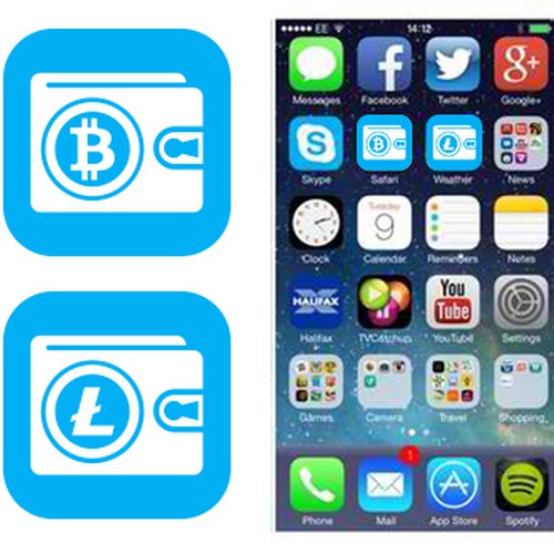 Create Mobile App Icon for Coinbolt Bitcoin Security Software Design by JhEign
