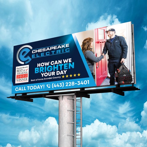 Chesapeake Electric Billboard Design by SoftSkills