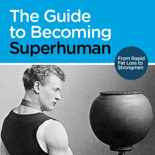 "Becoming Superhuman" Book Cover Design by leesteffen