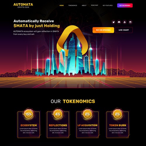 Designs | Design artistic crypto token web pages | Web page design contest