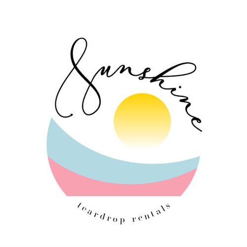 Design a "beachy" and feminine logo for a California travel trailer rental company. Design by daniboulware