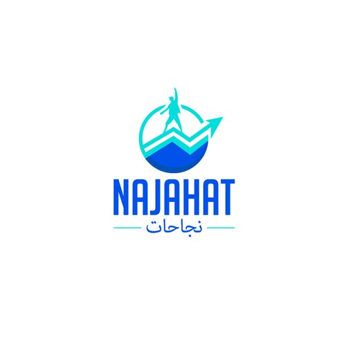 A logo for a podcast English and Arabic Design von harrysvellas