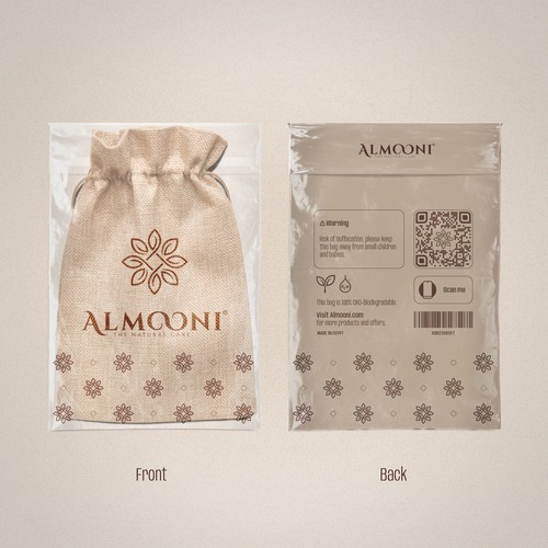 Design a simple yet elegant polybag packaging for our loofah brand Design by La_russa